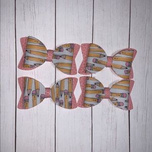 Hair bows pig tail sets!